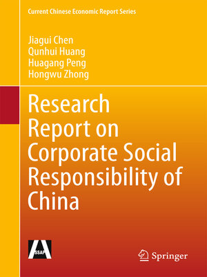 cover image of Research Report on Corporate Social Responsibility of China